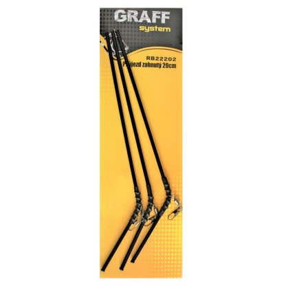 Graff Průjezd zahnutý 20cm 3ks Černý