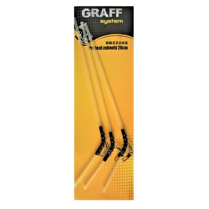 Graff Průjezd zahnutý 20cm 3ks Transparentní