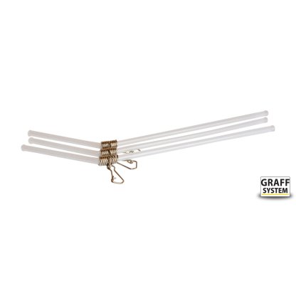 Graff Průjezd zahnutý Specialist 15cm 3ks Transparentní