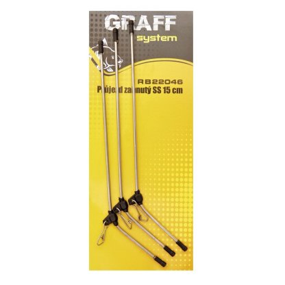 Graff Průjezd zahnutý SS 15cm 3ks