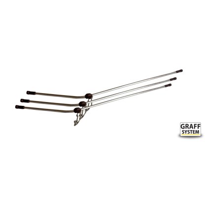 Graff Průjezd zahnutý SS 15cm 3ks