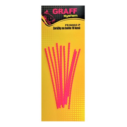Graff Zarážky na boilie 10ks Růžové