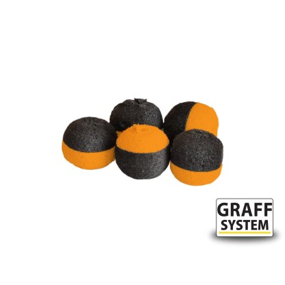 Graff Zig-Rig Plovoucí kuličky 13mm Černá/Oranžová