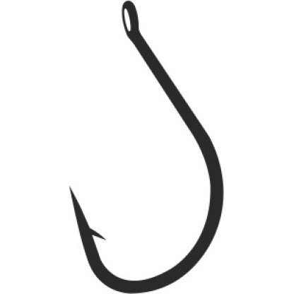 Mistrall háček Idumezina s očkem, velikost 4, black nickel, 10 ks/bal