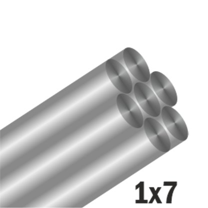 Mistrall stojan s lanky 1x7 nylon flex interlock 72ks zelené