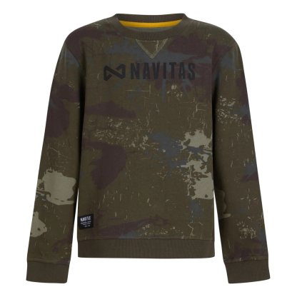 Navitas Dětská mikina Identity Camo Kids Sweatshirt 7-8 let