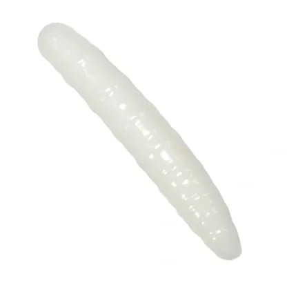 Revol Baits nástraha Larva 50mm příchuť česnek-sýr, barva bílá 10ks