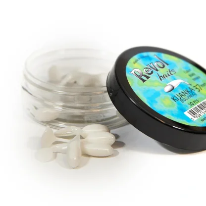 Revol Baits nástraha Pollywog 37mm příchuť sýr-česnek, barva bílá 10ks
