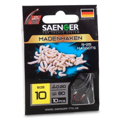 Saenger Návazec na chytání s červy Madenhaken R-25 vel. 8, 10 ks/bal