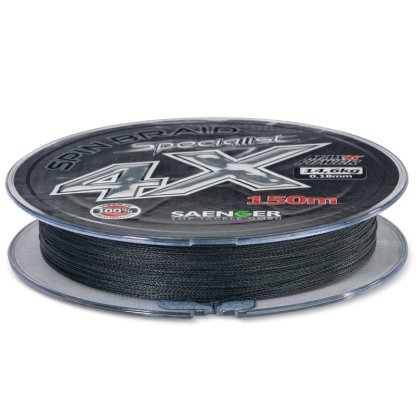 Saenger šňůra Specialist Spin Braid 4X 0,16mm 12,2kg 150m Black