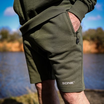 Sonik Kraťasy Green Fleece Shorts M
