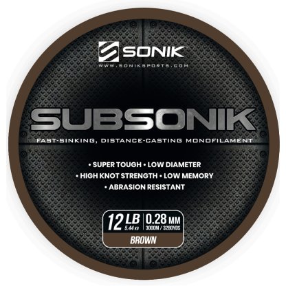 Sonik Vlasec Subsonik Brown 3000m 0,28mm 12lb