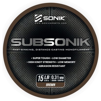 Sonik Vlasec Subsonik Brown 3000m 0,31mm 15lb