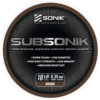 Sonik Vlasec Subsonik Brown 3000m 0,35mm 18lb