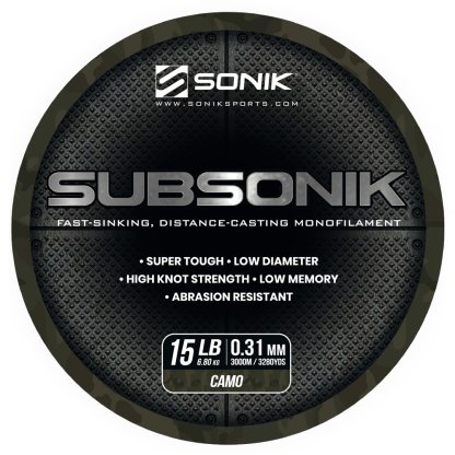 Sonik Vlasec Subsonik Camo 3000m 0,31mm 15lb