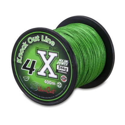Uni Cat šňůra 4 X Knock Out Line 0,40mm, 400m, 32 kg