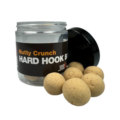 Vitalbaits Boilies Hard Hook Bait Nutty Crunch White 100g 24mm