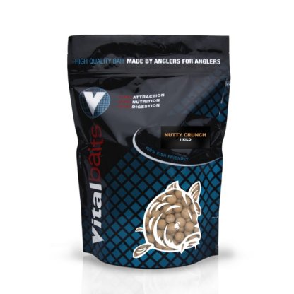 Vitalbaits Boilies Nutty Crunch 1kg 18mm