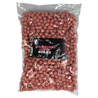 Vitalbaits Boilies Strawberry Nutty 5kg 18mm