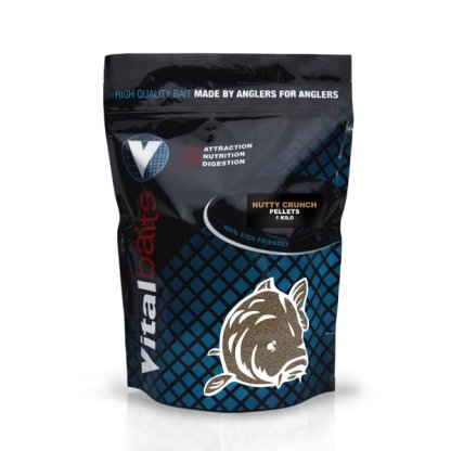 Vitalbaits Pelety Nutty Crunch 1kg 4mm