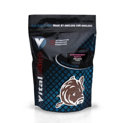 Vitalbaits Pelety Strawberry Nutty 1kg 2mm