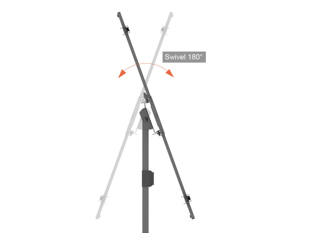 502ML Nástěnný držák s extra dlouhým ramenem na TV 42–80'' nosnost 40 kg