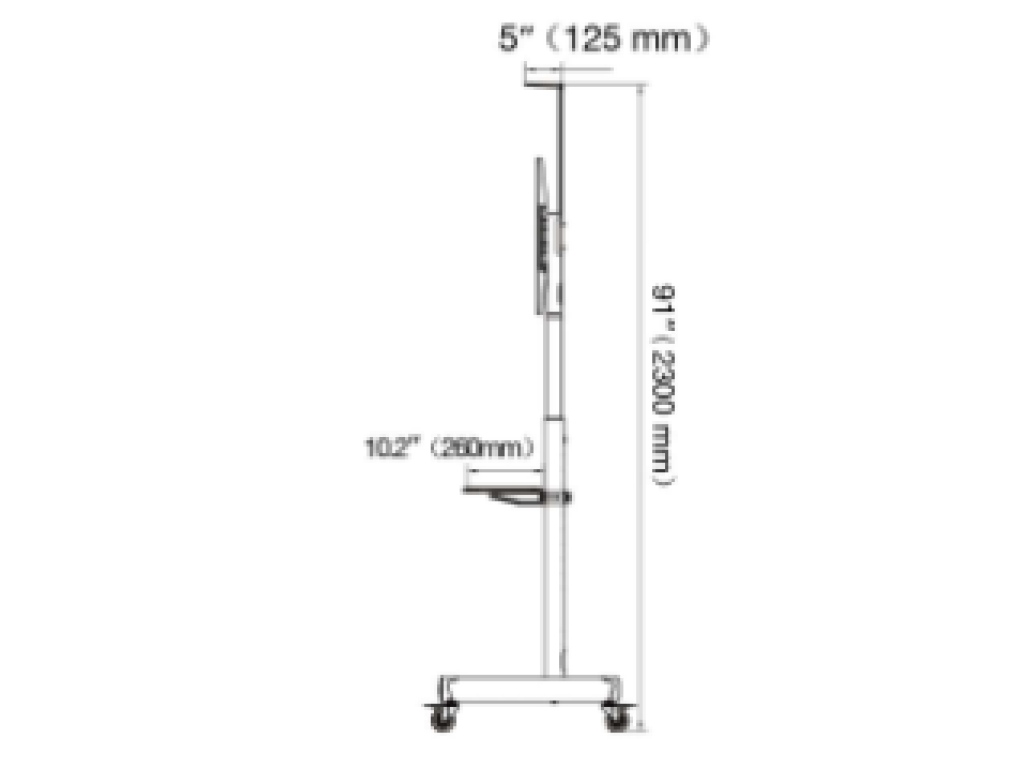 AVA1800-70 Prezentační stojan 55''–90'' nosnost 90,9 kg