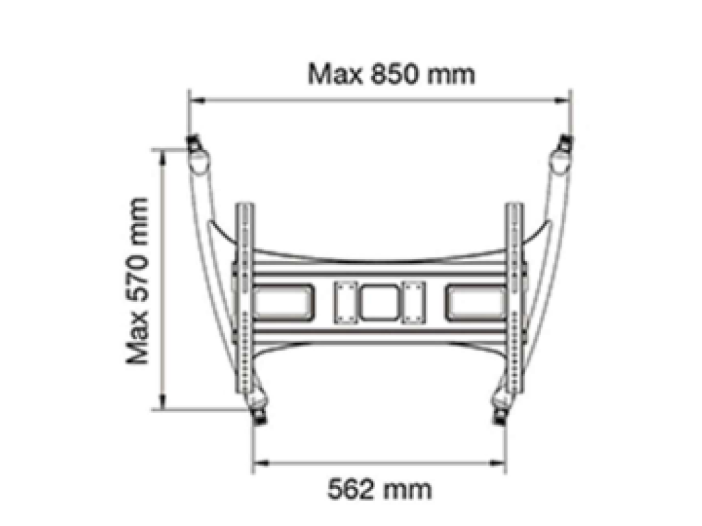 AVA50 Stojan na TV 32''–70'' nosnost 45,5 kg