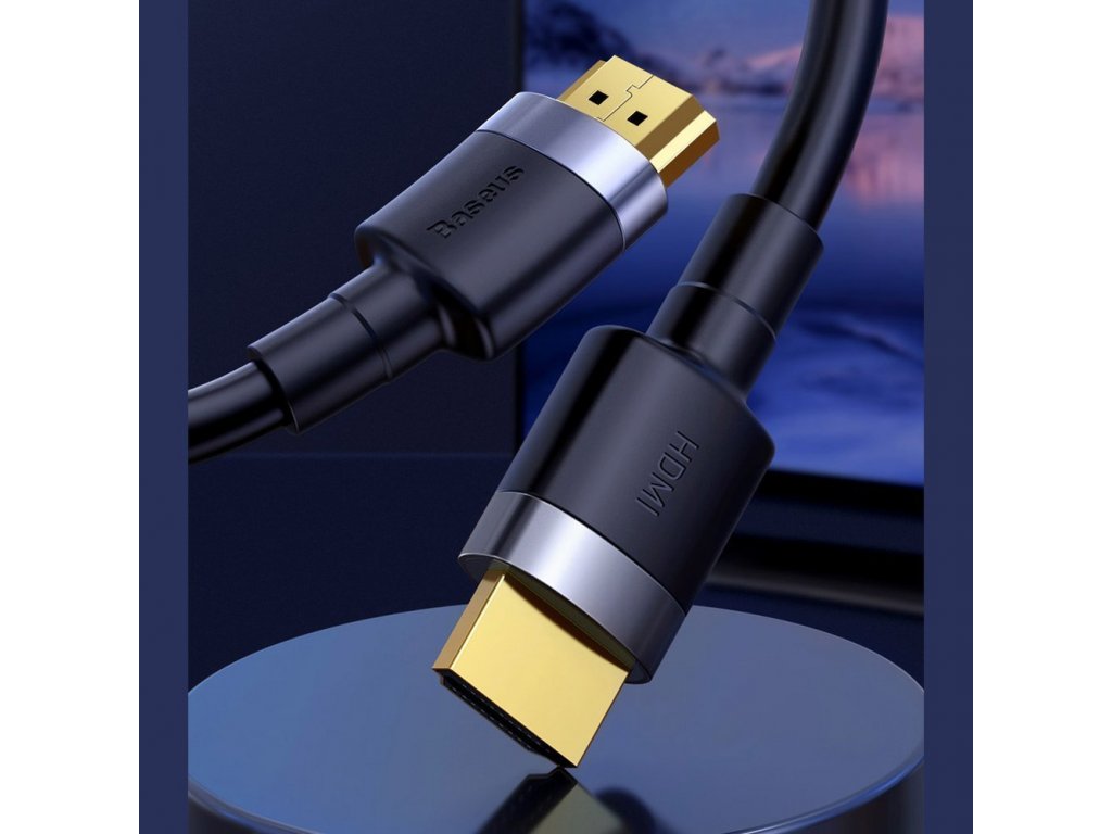 Baseus Cafule HDMI 2.0 4K 60 Hz 3D 18 Gbps 2 m črna (CADKLF-F01)