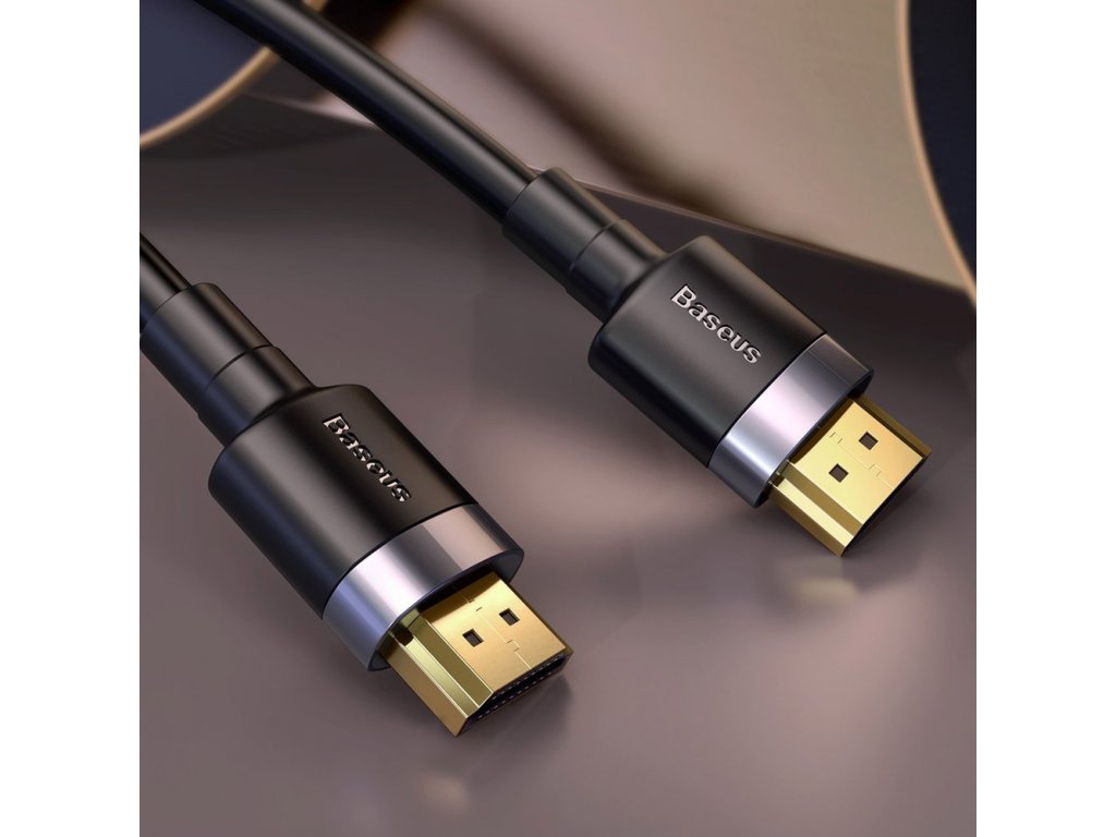 Kábel Baseus Cafule Kábel HDMI 2.0 4K 60 Hz 3D 18 Gb/s 3 m čierny (CADKLF-G01)
