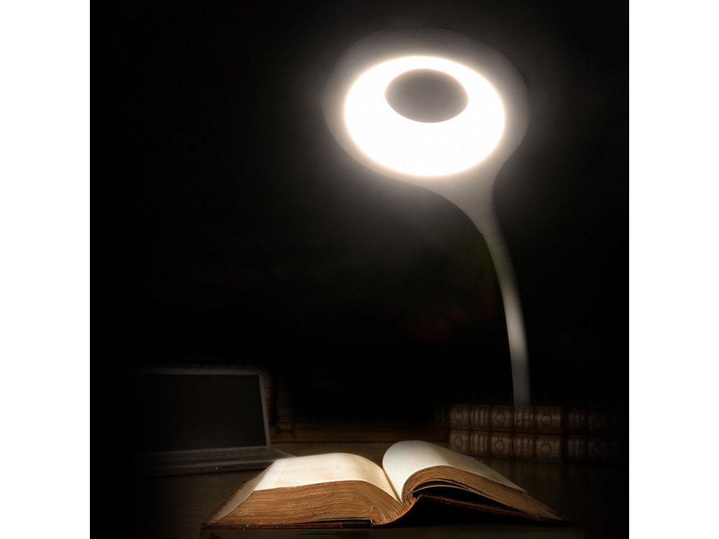 Bezdrôtová LED lampa na čítanie s klipom + čierny kábel micro USB