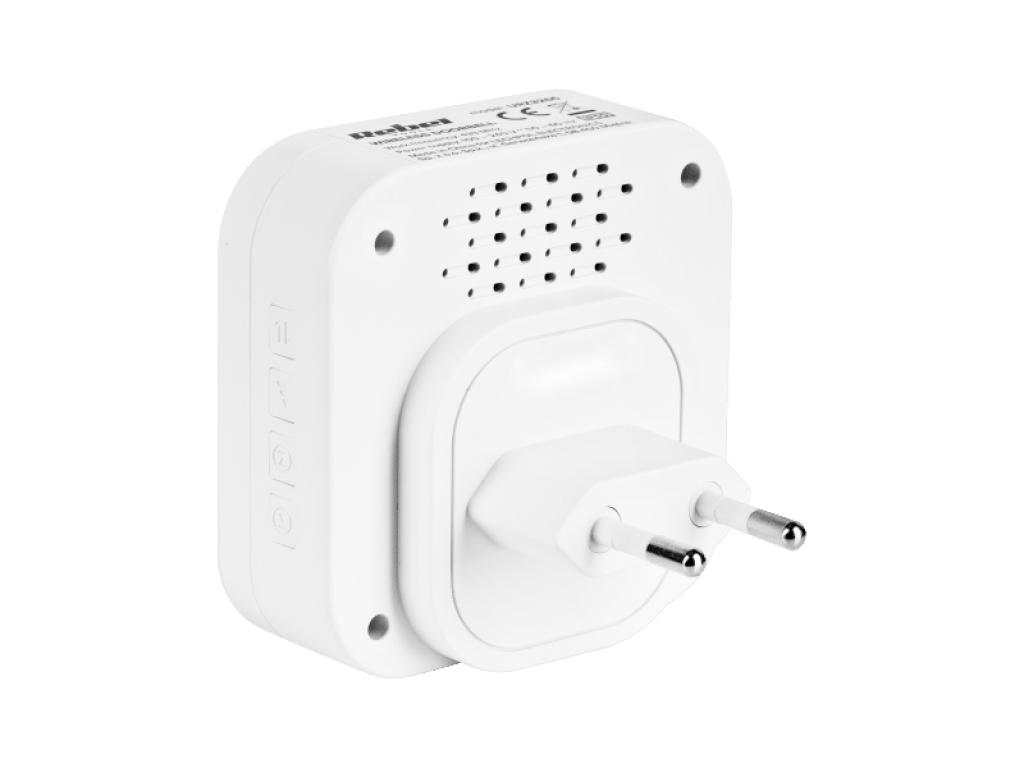 URZ3266 Bezdrátový zvonek Rebel se zástrčkou 230V – 36 melodií, 2 zásuvky USB