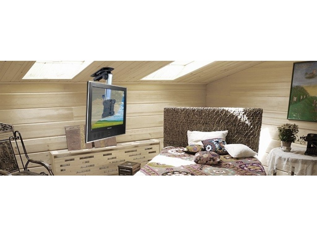 Držák TV na šikmý strop Brateck LCD-CM222