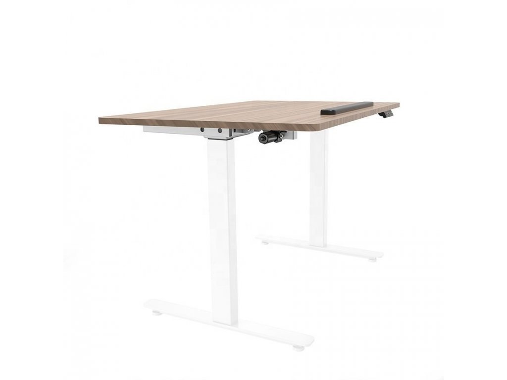 HED122F ezüst Elektromosan állítható magasságú irodai íróasztal állítható szöggel