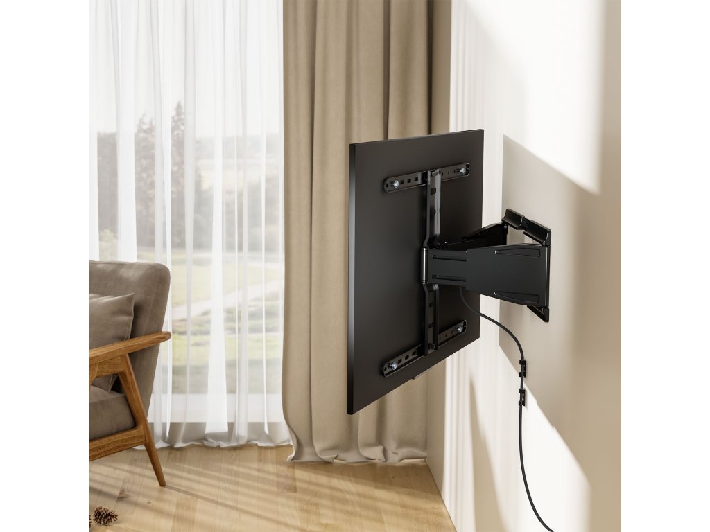 KM1307 Univerzální nástěnný držák Ultra Slim 37–75“ nosnost 50 kg 
