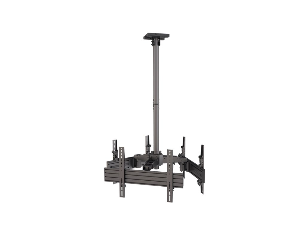SB-LCM3U Profesionální stropní systém pro 3 obrazovky 32''–65'' nosnost 30 kg (x3)