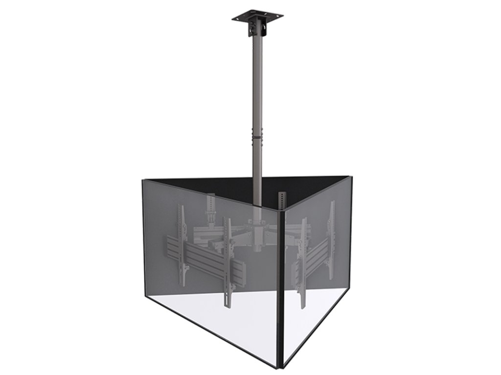 SB-LCM3U Profesionální stropní systém pro 3 obrazovky 32''–65'' nosnost 30 kg (x3)