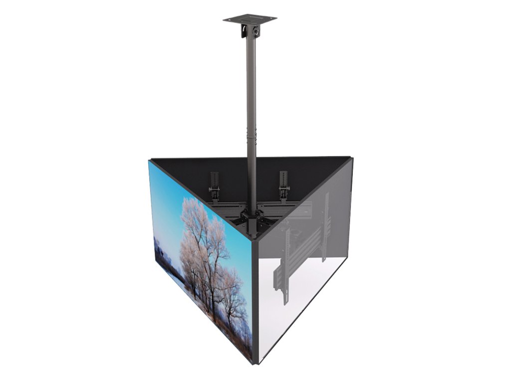 SB-LCM3U Profesionální stropní systém pro 3 obrazovky 32''–65'' nosnost 30 kg (x3)