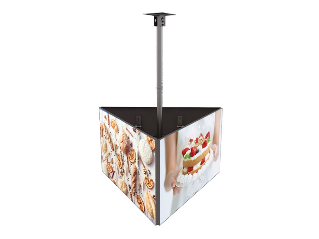 SB-LCM3U Profesionální stropní systém pro 3 obrazovky 32''–65'' nosnost 30 kg (x3)