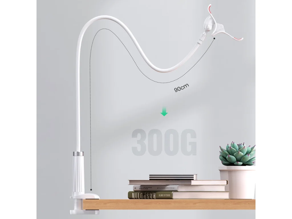 LP113 Držák telefonu/tabletu 3.7–10,6′′ s flexibilním ramenem bílý