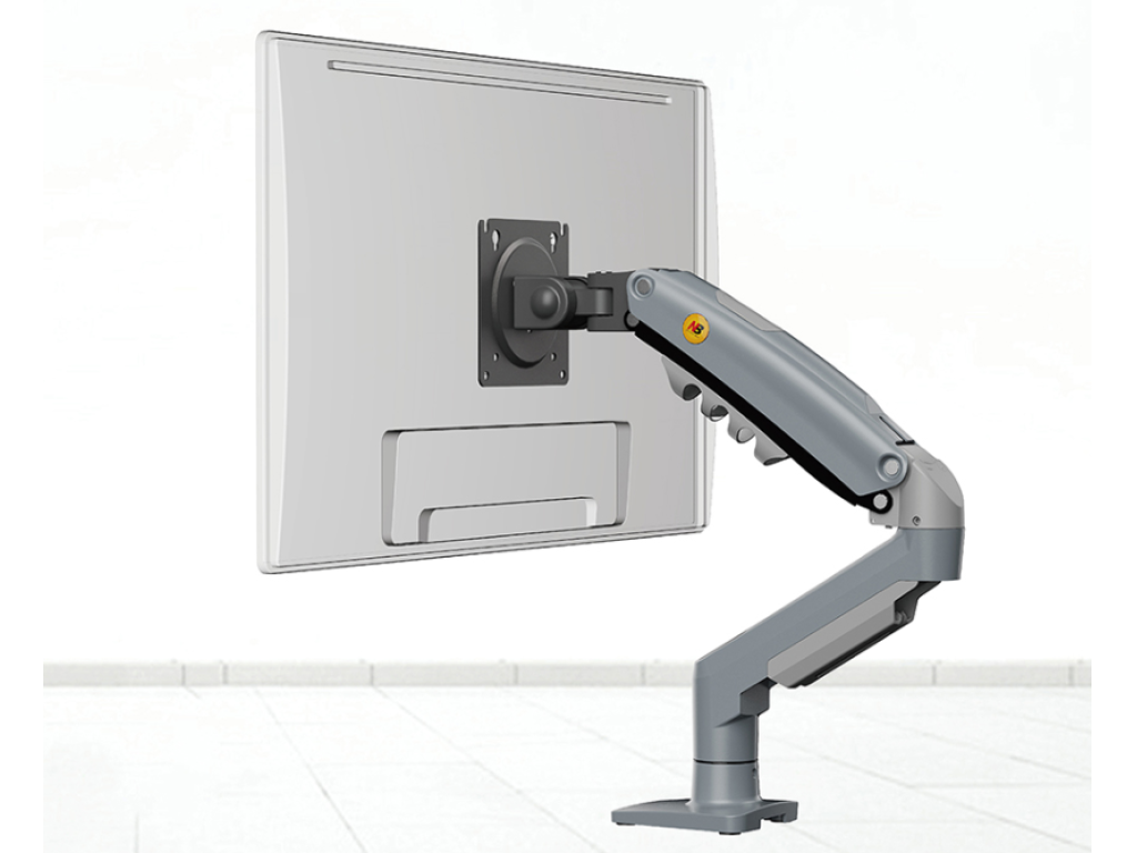 NB F80-XV Stolní kancelářský držák monitoru 17–30'' nosnost 9 kg šedý