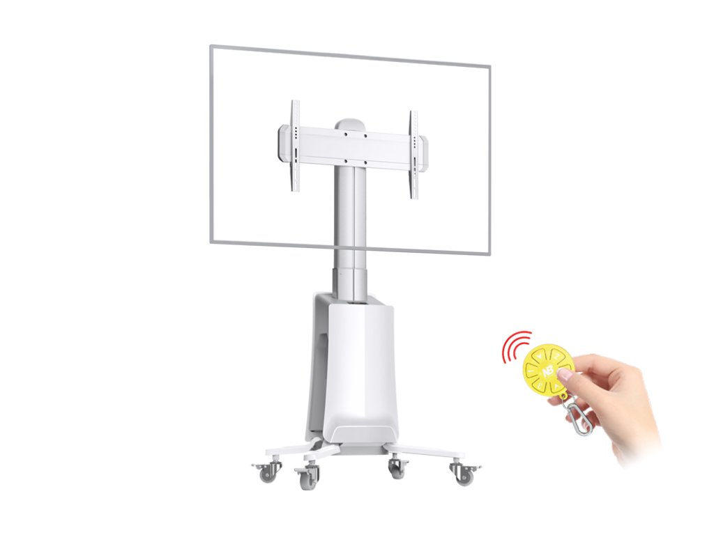 NB G85 Motorizovaný TV stojan 55–85'' nosnost 45,5 kg bílý