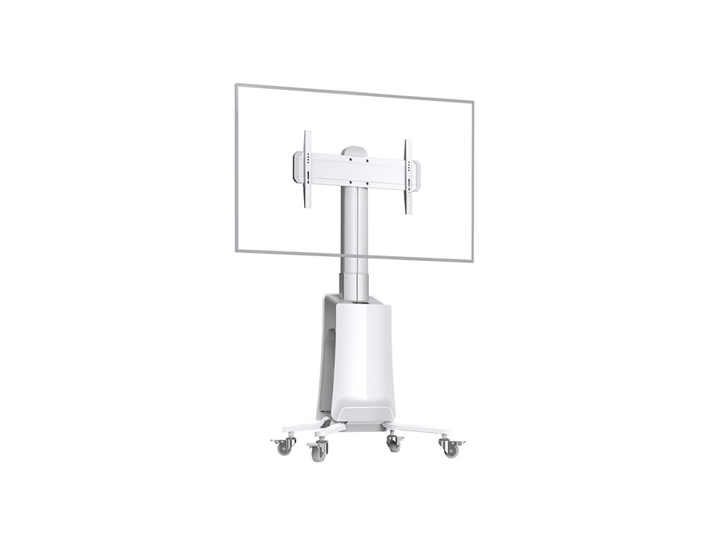 NB G85 Motorizovaný TV stojan 55–85'' nosnost 45,5 kg bílý