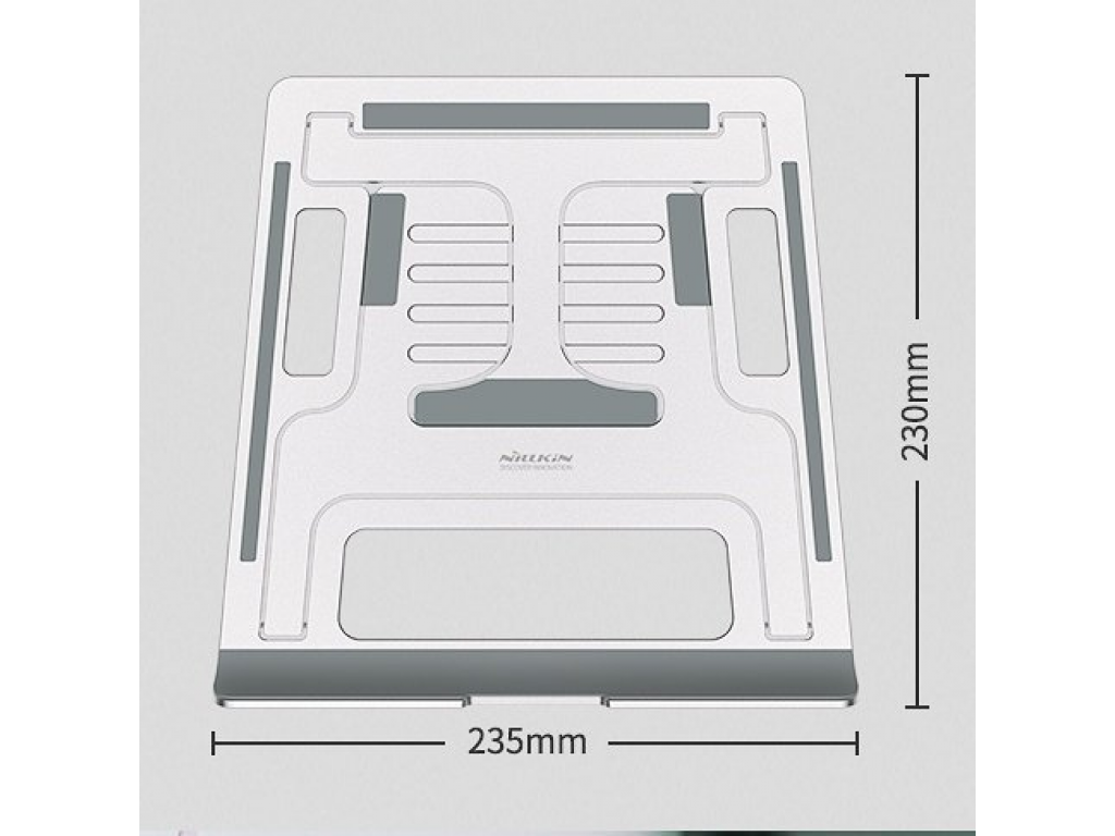 Nillkin FlexDesk skládaný podstavec / stojan pro notebook MacBook stříbrný
