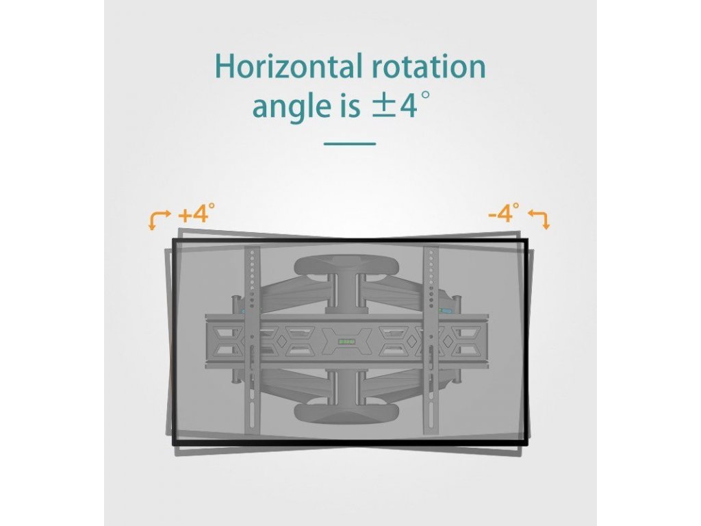 Przegubowy uniwersalny uchwyt TV Q6 o udźwigu 45,5 kg