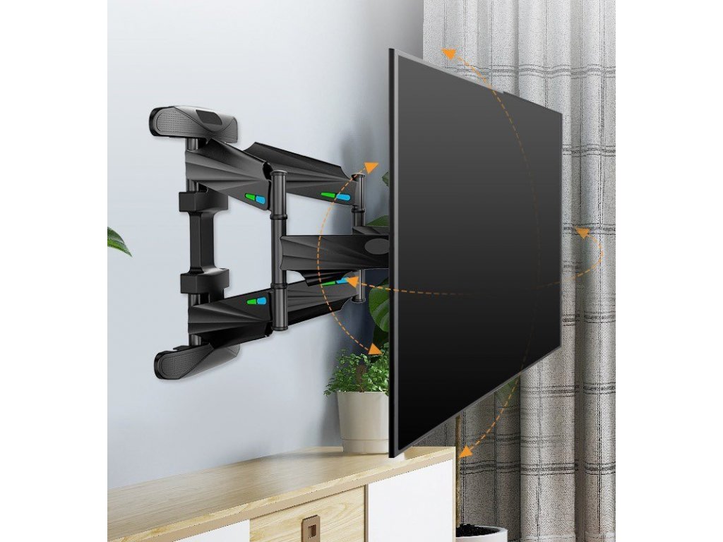 Przegubowy uniwersalny uchwyt TV Q6 o udźwigu 45,5 kg