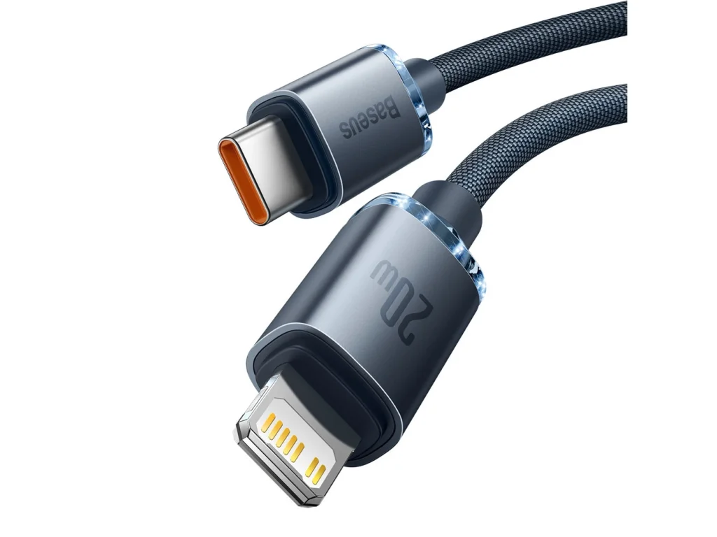 Rychlenabíjecí kabel Baseus Crystal Shine Series Lightning/USB-C 20 W 2 m