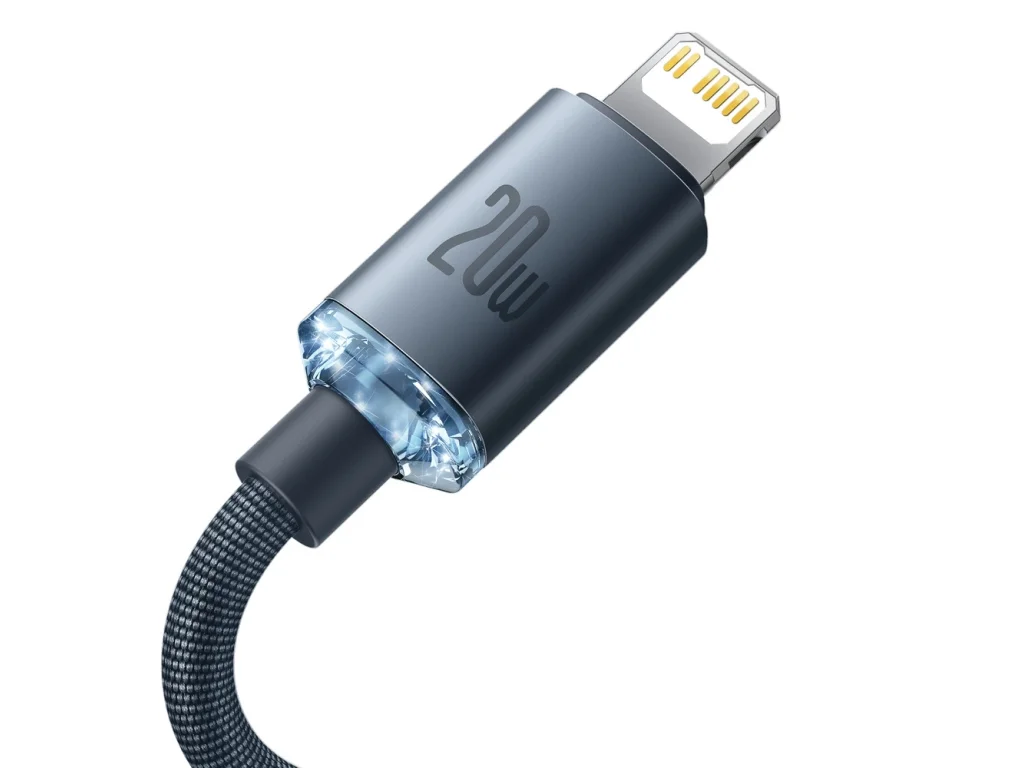 Rychlenabíjecí kabel Baseus Crystal Shine Series Lightning/USB-C 20 W 2 m