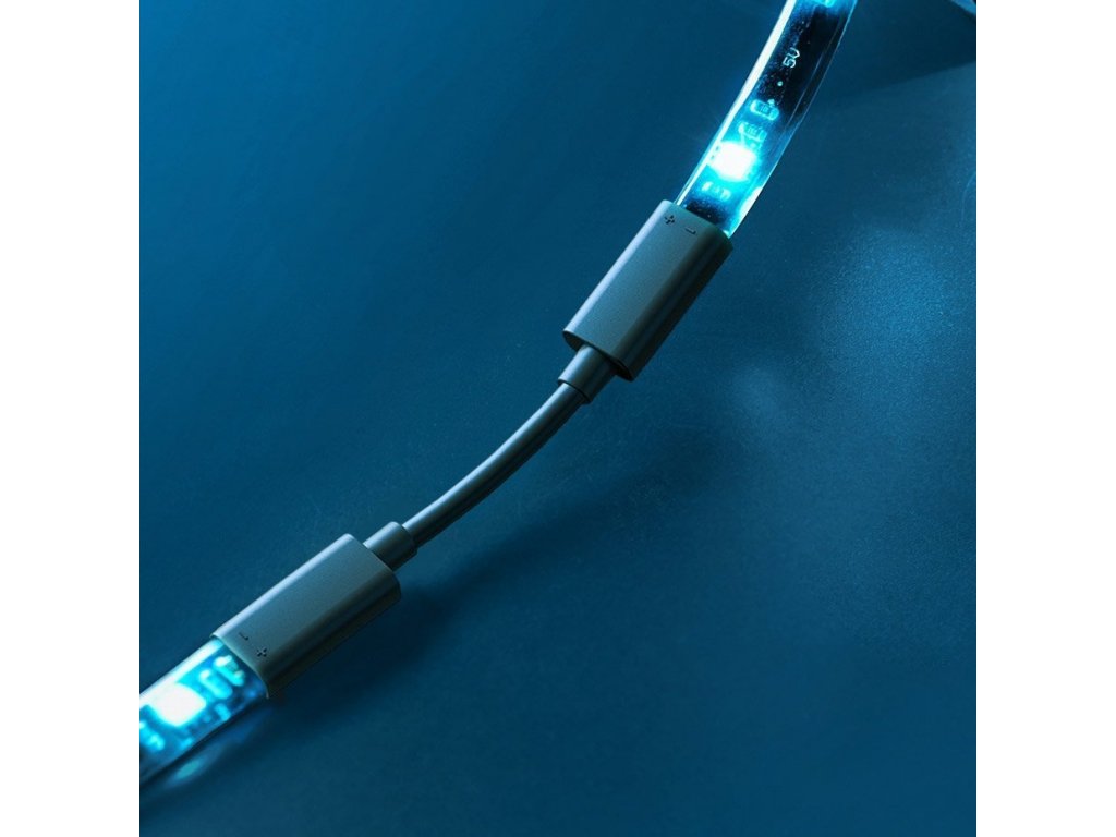 Samolepící LED pásek SMD RGB 5 W 1 m černý (DGRGB-01)
