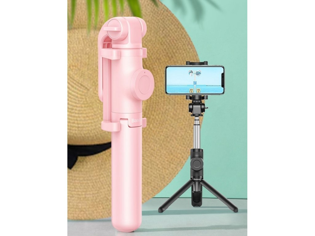 Selfie stick teleskopická selfie tyč / stativ s ovládáním Bluetooth černá (SUDYZP-E01)